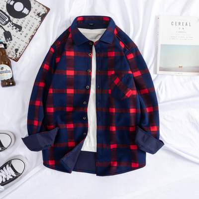 【圣大华奴】青年中老年加绒衬衣