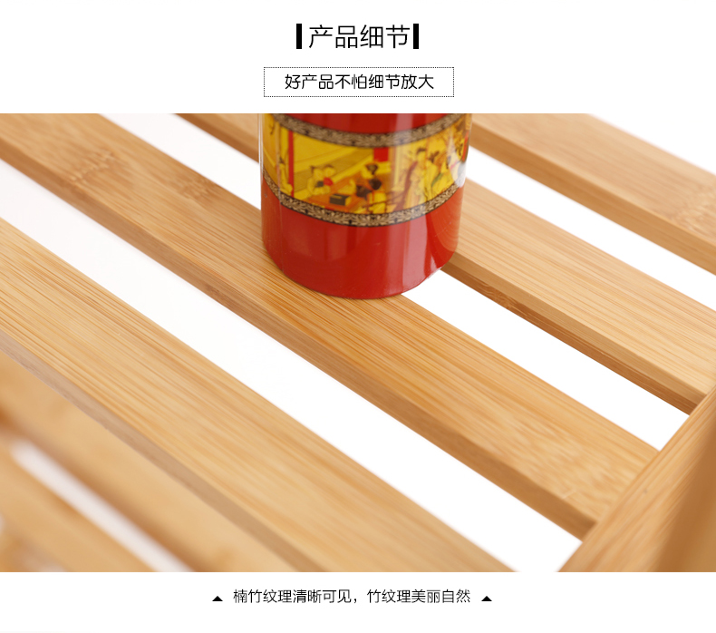 Tòa tre thang tre kệ sách sàn kệ đơn giản nhiều tầng giá lưu trữ giá đơn giản hiện đại kệ sách sinh viên - Kệ kệ giày gỗ 5 tầng