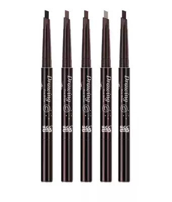 Automatic rotating eyebrow pencil eyebrow powder double-head plastic shape a multi-purpose long-lasting waterproof and sweat-proof, no makeup