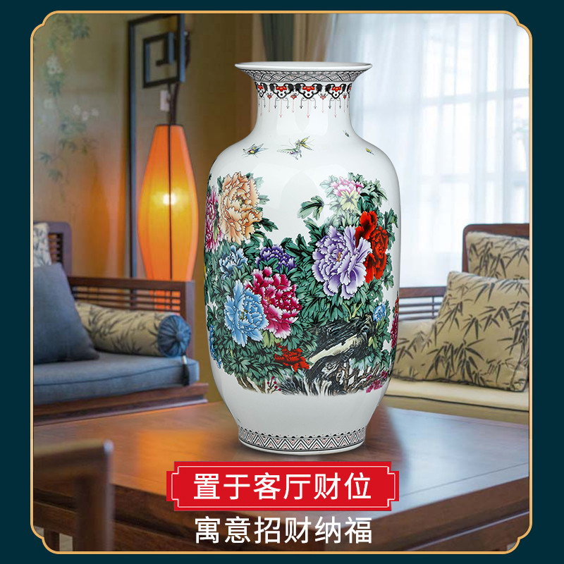 Jingdezhen ceramics vase furnishing articles flower arranging large sitting room be born home TV ark adornment restoring ancient ways furnishing articles