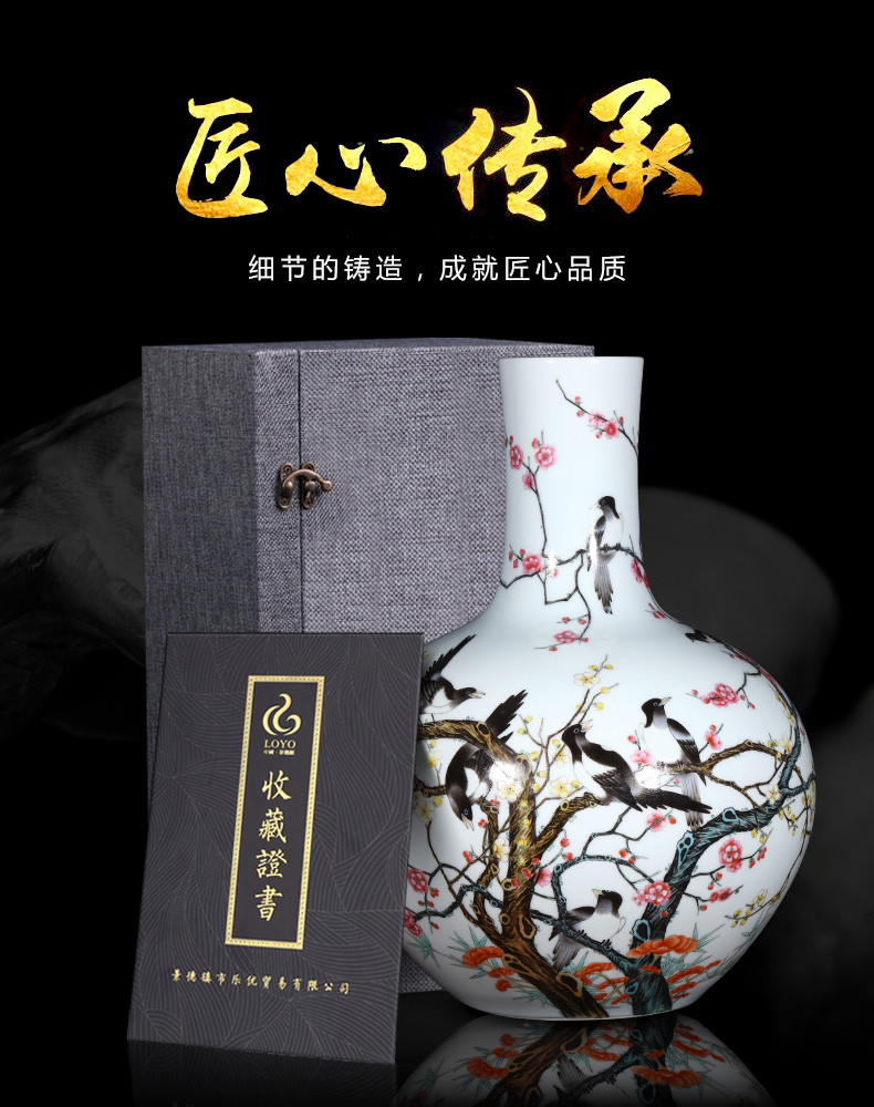 Jingdezhen ceramics imitation the qing qianlong pastel twelve celestial vase archaize of Chinese style household act the role ofing is tasted furnishing articles