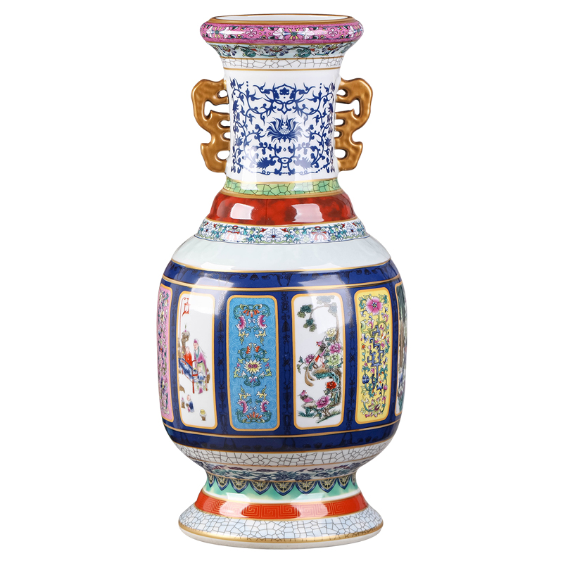 King of jingdezhen ceramics porcelain vase pastel archaize sitting room flower arranging Chinese TV ark, home furnishing articles