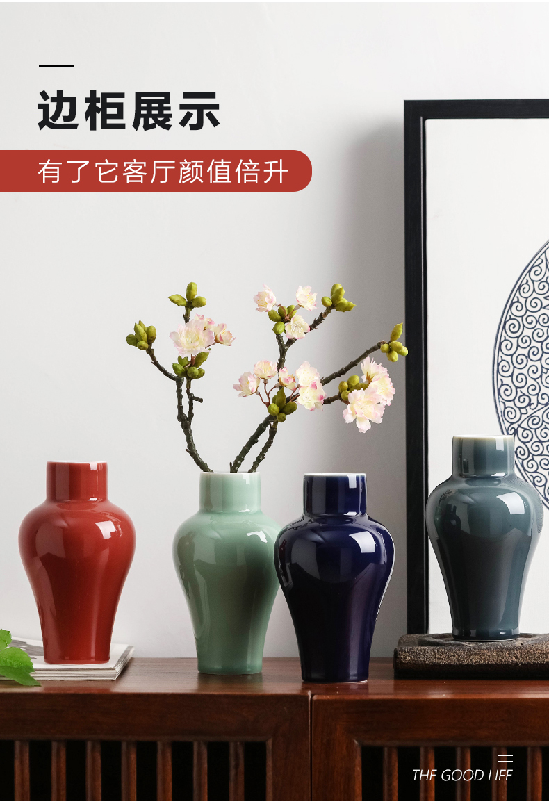 The New Chinese jingdezhen ceramic vase furnishing articles flower arranging creative contracted sitting room water flowers, tea table desktop decoration