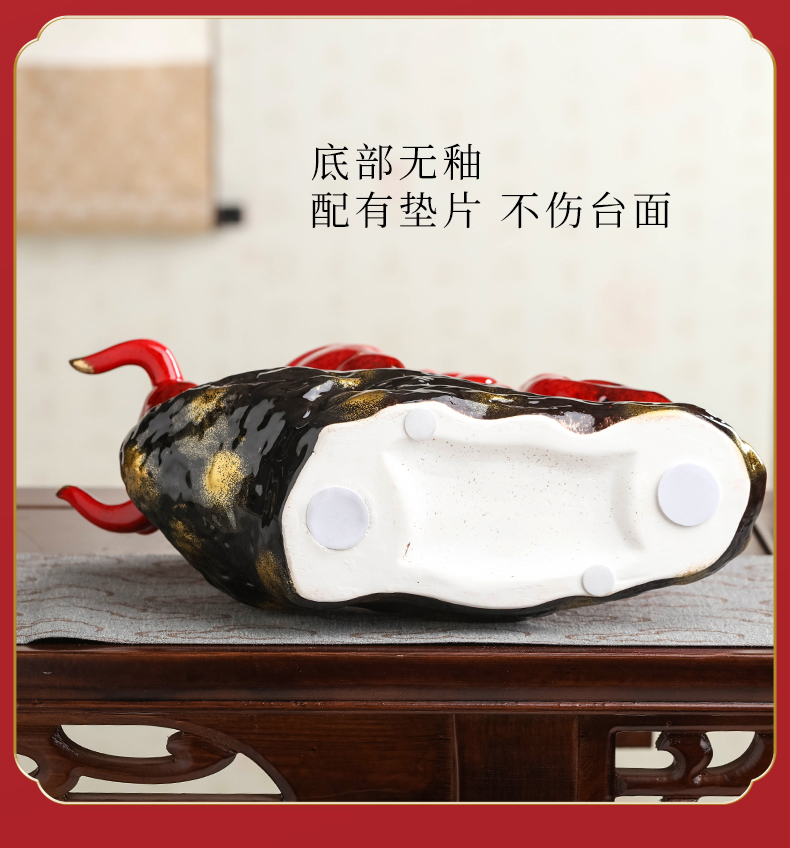 Jingdezhen ceramics from the year of the ox zodiac ornament household act the role ofing is tasted wine sitting room office decoration decoration arts and crafts