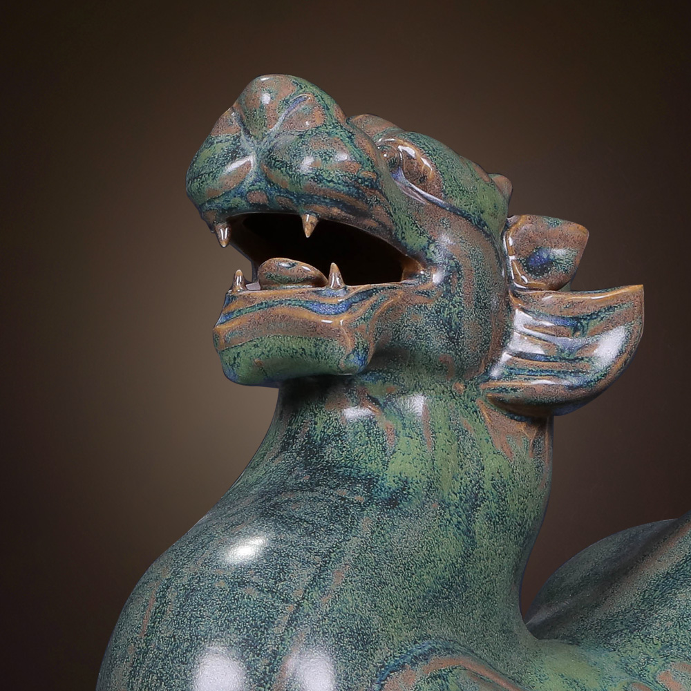 Jingdezhen porcelain in plutus the accumulate its porcelain the mythical wild animal furnishing articles ceramics handicraft shops sitting room adornment of the study