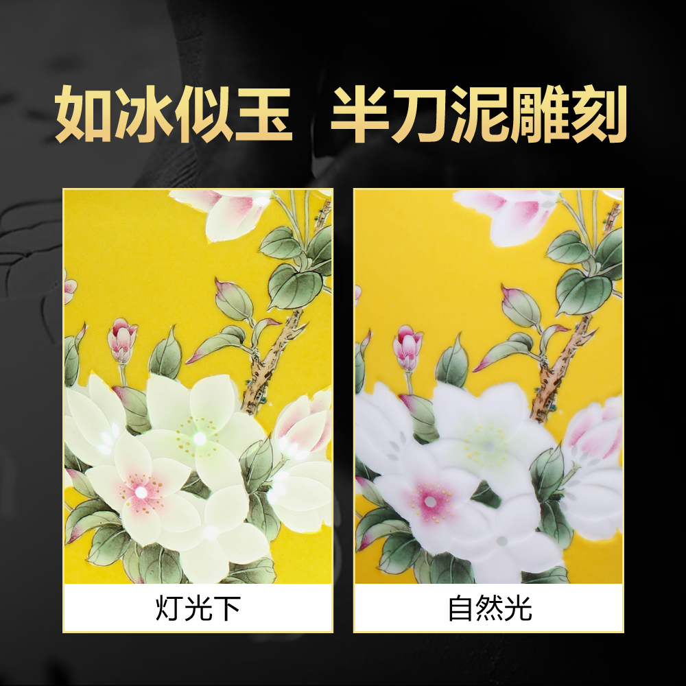 Jingdezhen ceramics vase flower arranging furnishing articles creative home sitting room TV cabinet decoration wedding gift