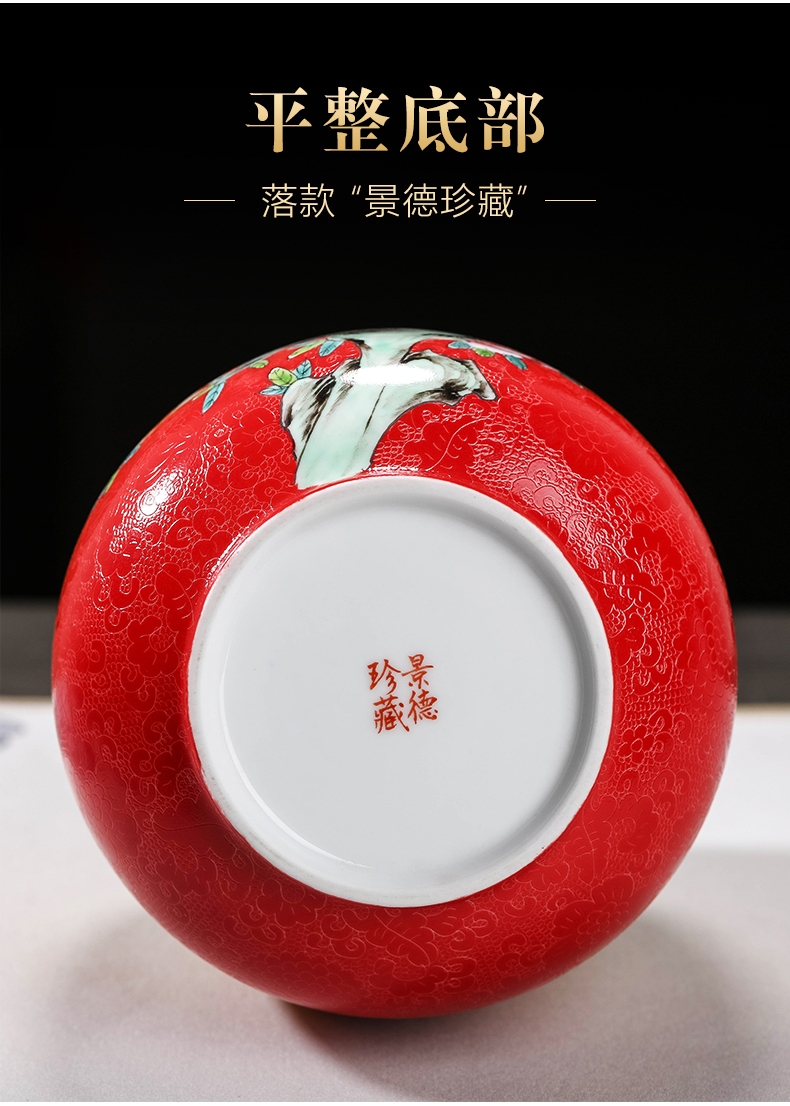 Jingdezhen ceramic food grade storage wake POTS sealed jar with cover the tea pot manual trumpet a kilo