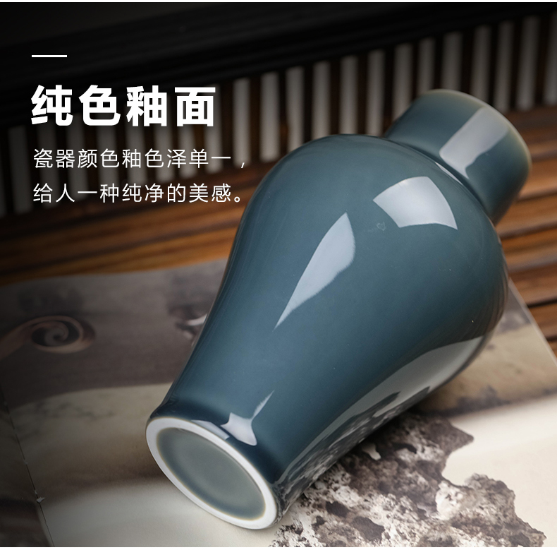 The New Chinese jingdezhen ceramic vase furnishing articles flower arranging creative contracted sitting room water flowers, tea table desktop decoration