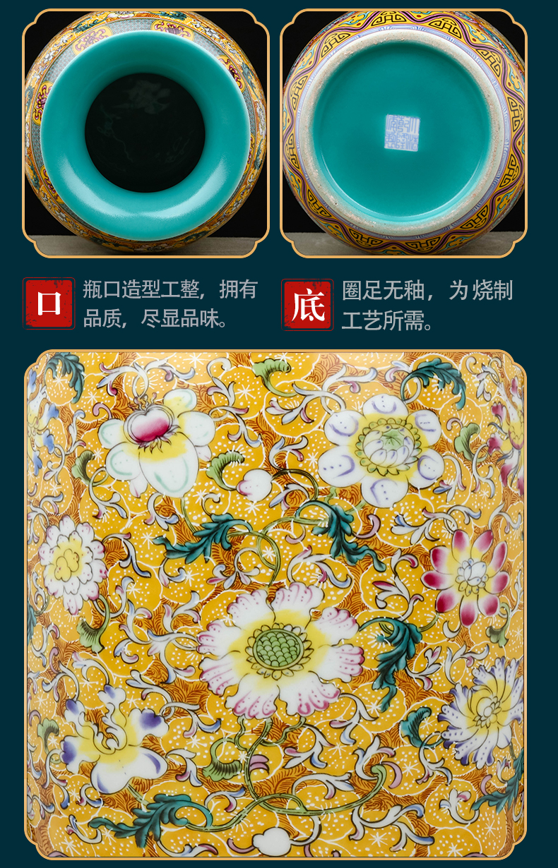 Jingdezhen ceramic vases, flower arrangement of Chinese style restoring ancient ways the desktop furnishing articles office sitting room adornment bedroom TV ark