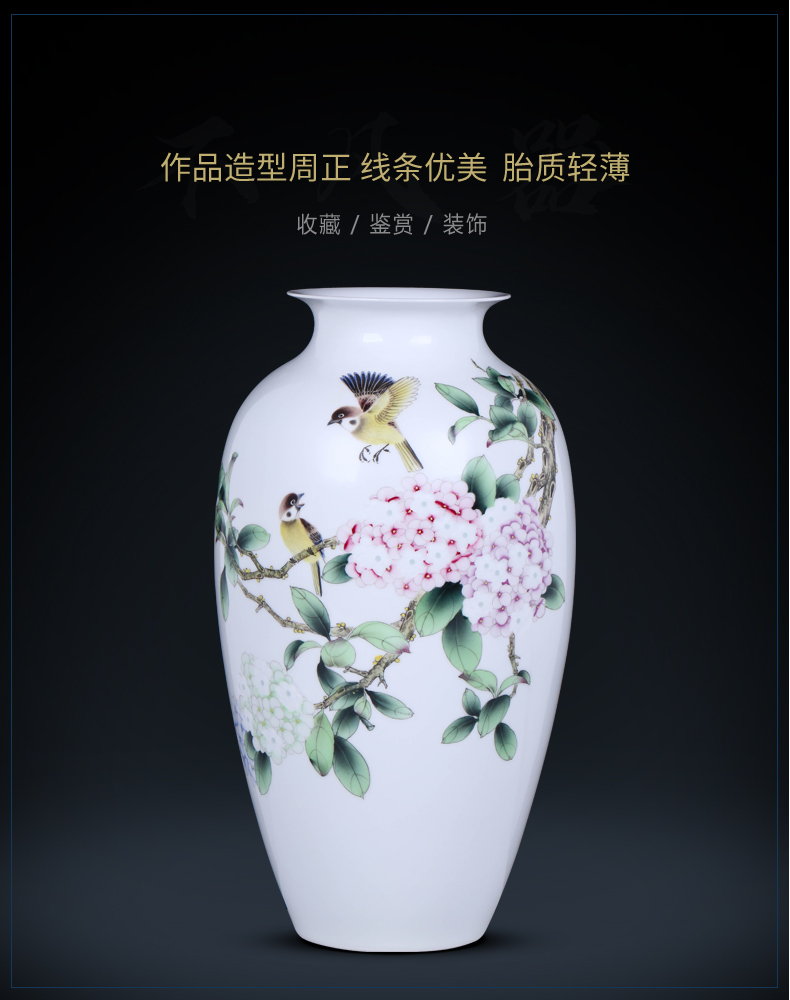 Jingdezhen ceramics hand - made vases, flower arrangement sitting room place office study ancient frame decoration decoration process