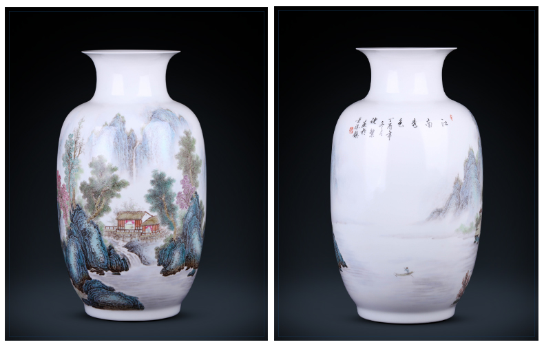 The Master of jingdezhen ceramics vase hand - made Chinese flower arranging sitting room adornment rich ancient frame study office furnishing articles