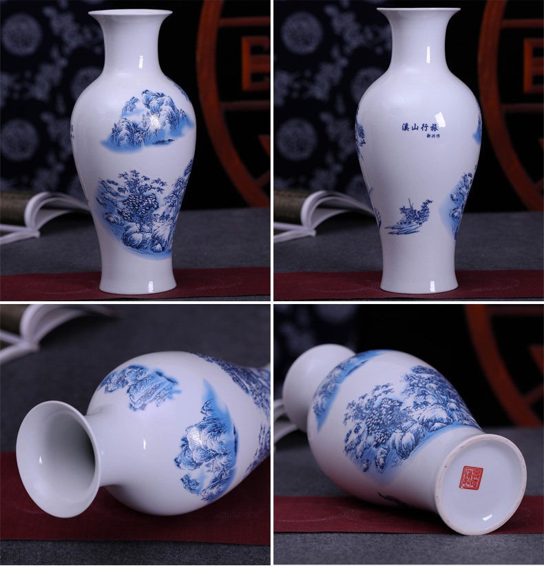 Modern Chinese jingdezhen ceramics vase flower arranging place to live in the sitting room porch craft ornaments furnishing articles