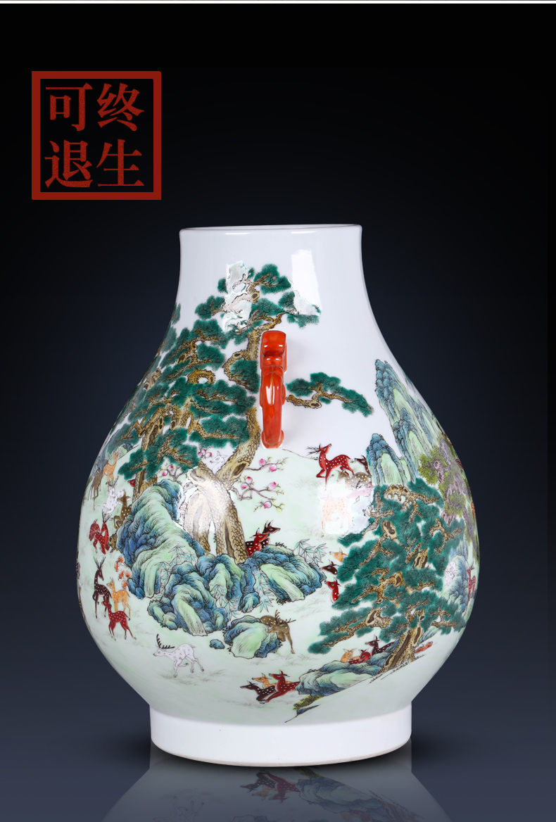 Weekly update 17 solitary their weight.this auction collection period of imitation the qing qianlong jack ceramic vases, furnishing articles