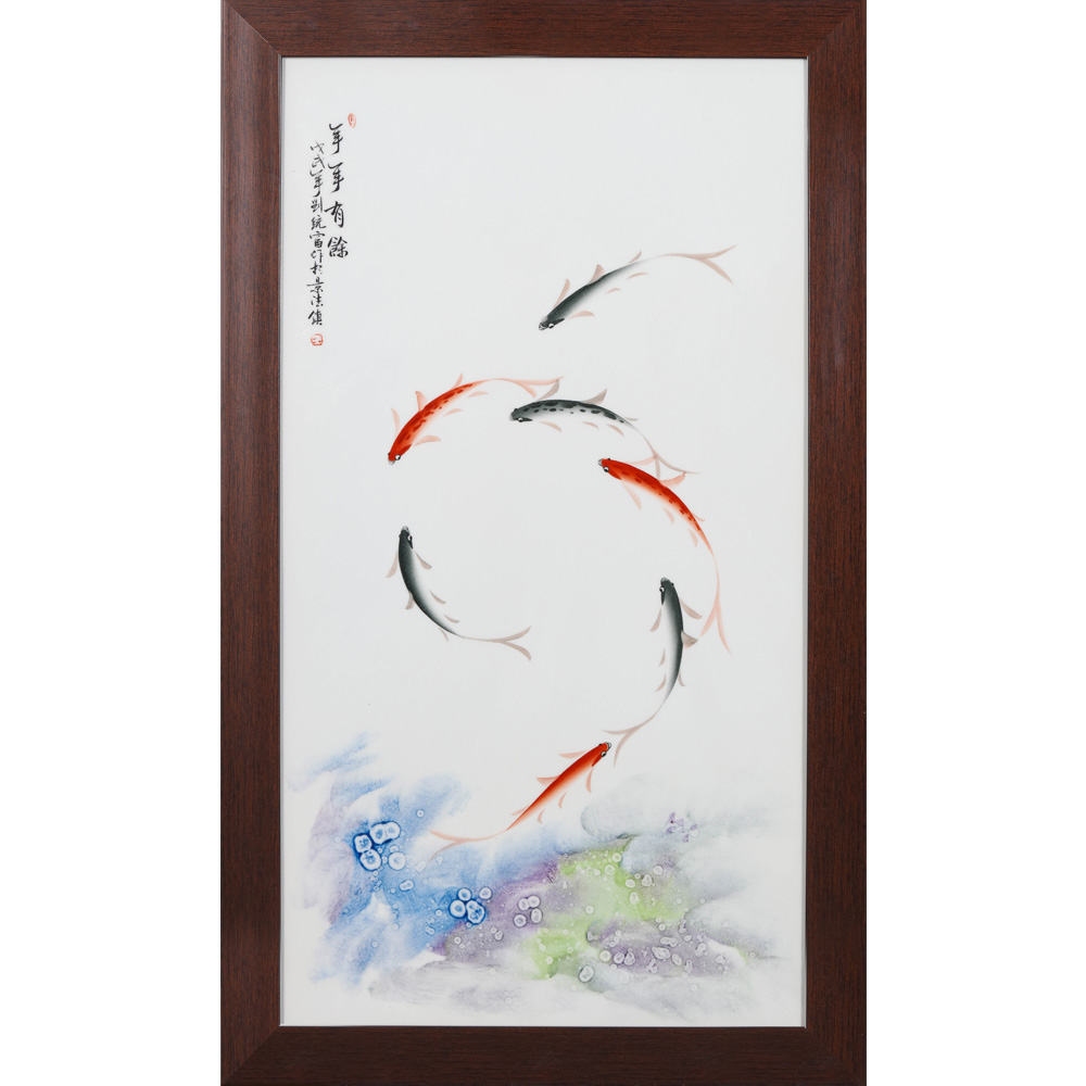 Jingdezhen ceramics porcelain plate painting every year more than sitting room porch paintings of Chinese style household decoration hangs a picture