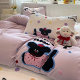 Cartoon Style Bedding Four-Piece Set Washed Cotton 2026 New Style Bed Sheet Duvet Cover Student Dormitory Three-Piece Set