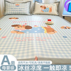 Class a Cooling Mat Ice Silk Mat 2026 New Summer Children's Cooling Bed Sheet Mattress Student Dormitory Single Size Machine Washable 2