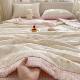 Summer Cool Quilt, Single Pure Cotton Air-Conditioned Quilt, Machine Washable Thin Quilt, Children's Dormitory Summer Quilt Four-Piece Set