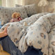 A Four-Piece Bed Set with Double-Layer Gauze Duvet Cover for Single Bed, 2026 New Model Duvet Cover, Bed Sheet, Duvet Cover, Dormitory Three-Piece Set 4