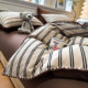 A Four-Piece Set for Boys, Pure Cotton, Double-Layer Gauze Bed Sheet, Duvet Cover, Fitted Sheet, Single Dormitory Bed Three-Piece Set
