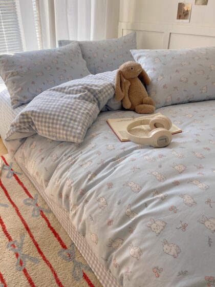 Four-Piece Set Pure Cotton 100% Cotton 2026 New Bedding Set Bed Sheet Duvet Cover Student Dormitory Three-Piece Set 4