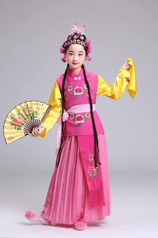 2018 trẻ em opera buổi hòa nhạc trang phục Peking Opera trang phục múa Xiaohongniang Xiaohua Dan Qiaohuadan drama costume