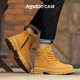 Augu Shiden Martin boots men's winter mid-top thick-soled British style rhubarb boots men's outdoor mountaineering work boots