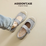 [Нет возврата, нет обмена] Одиночные женские туфли, весна и осень 2024, новый стиль, маленькие кожаные туфли Mary Jane Love, сабо, верхние сандалии