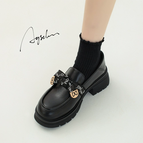 Лоферы на платформе, обувь, универсальные туфли в английском стиле для кожаной обуви, 2023, тренд сезона, мягкая подошва