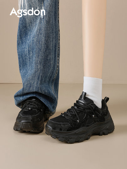 Dad's shoes for women 2026 new style, popular this year, spring thick-soled small people's height-increasing sports versatile casual sneakers