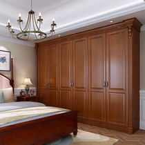 Marge custom overall wardrobe American cloakroom custom combination cabinet bedroom furniture solid wood open wardrobe customization