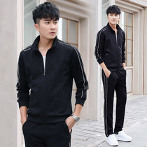 Spring Sports set mens tide camouflage 2019 new casual mens clothes spring and autumn mens clothes mens two sets