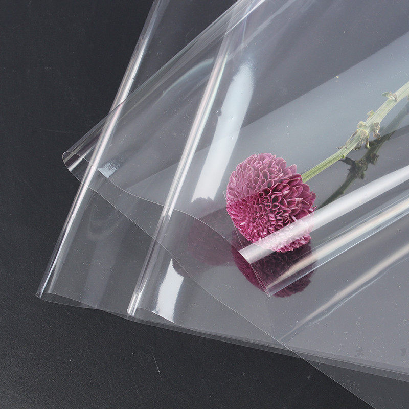 60#70#Fully transparent cellophane plastic wrapping paper flower lining bottoming waterproof packaging material flower shop use