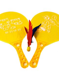 Zhenxuan plastic plate badminton racket set shuttlecock racket children's professional cricket indoor three-ball with racket