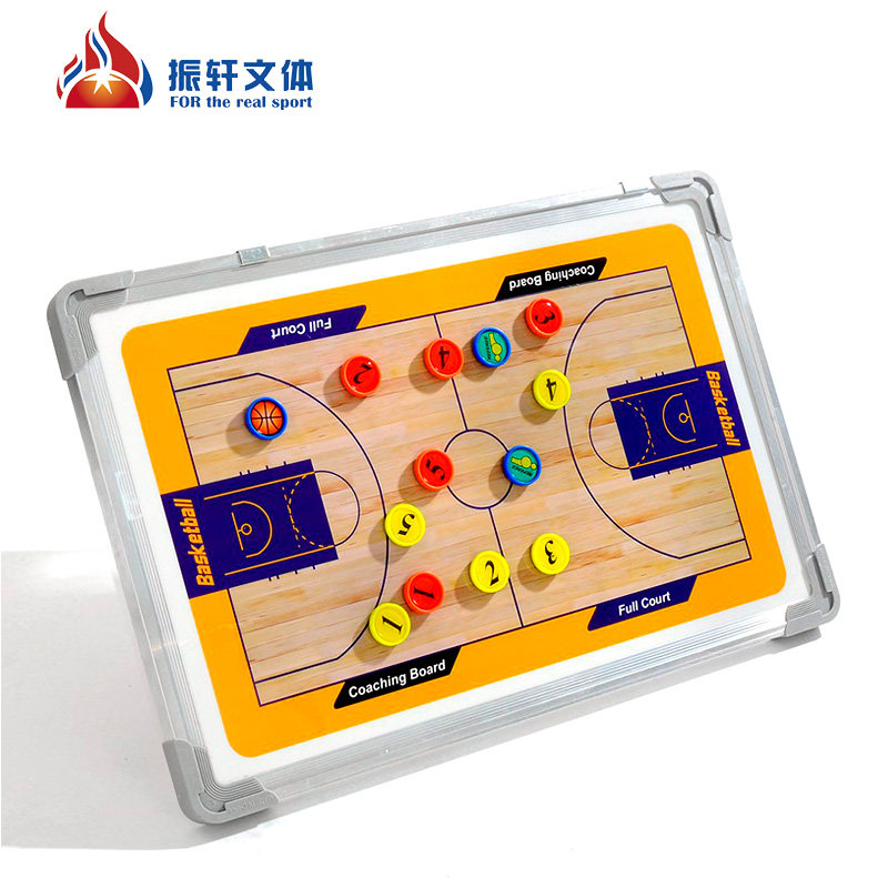 Tactical board Basketball coach board Aluminum alloy teaching board Magnetic tape pen eraser can erase double-sided field