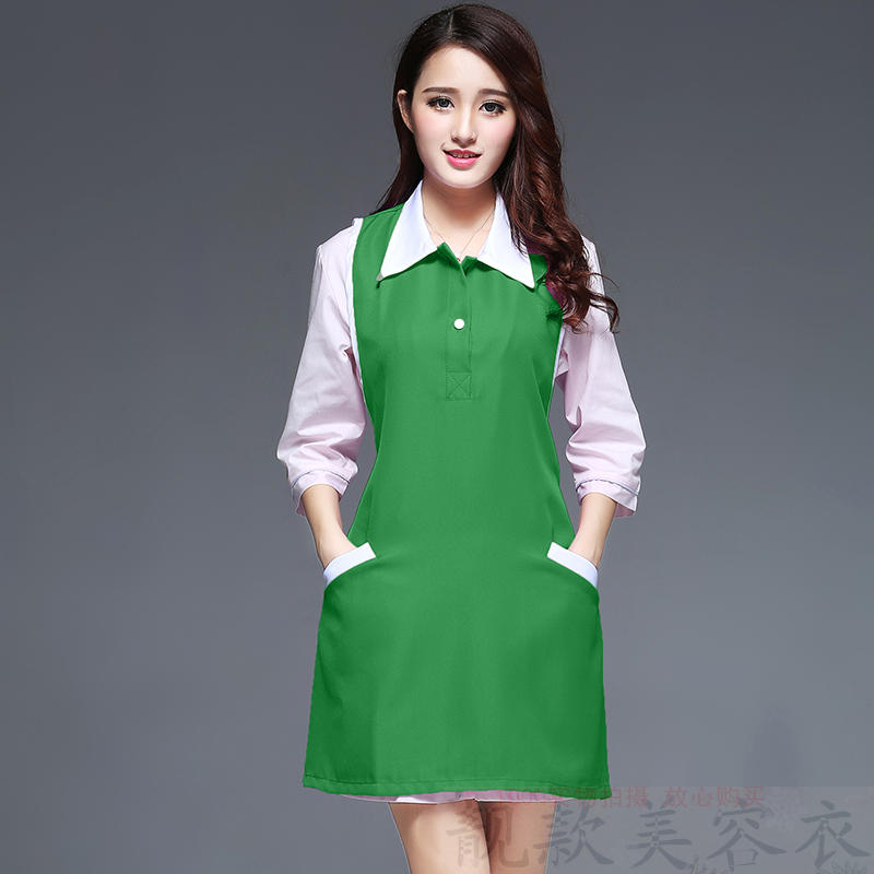 Thẩm mỹ viện chăm sóc sắc đẹp workclothes váy móng tay chuyên nghiệp bộ mùa hè phụ nữ mới của dành riêng