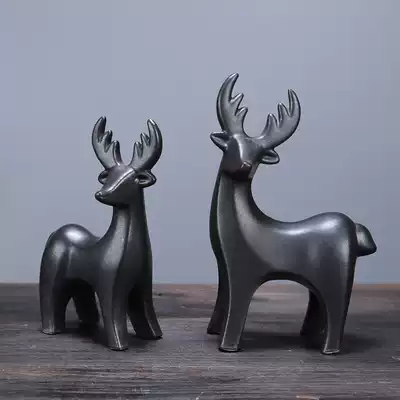 European-style lovers deer living room TV cabinet wine cabinet decorations home creative craft gifts decoration for men and women