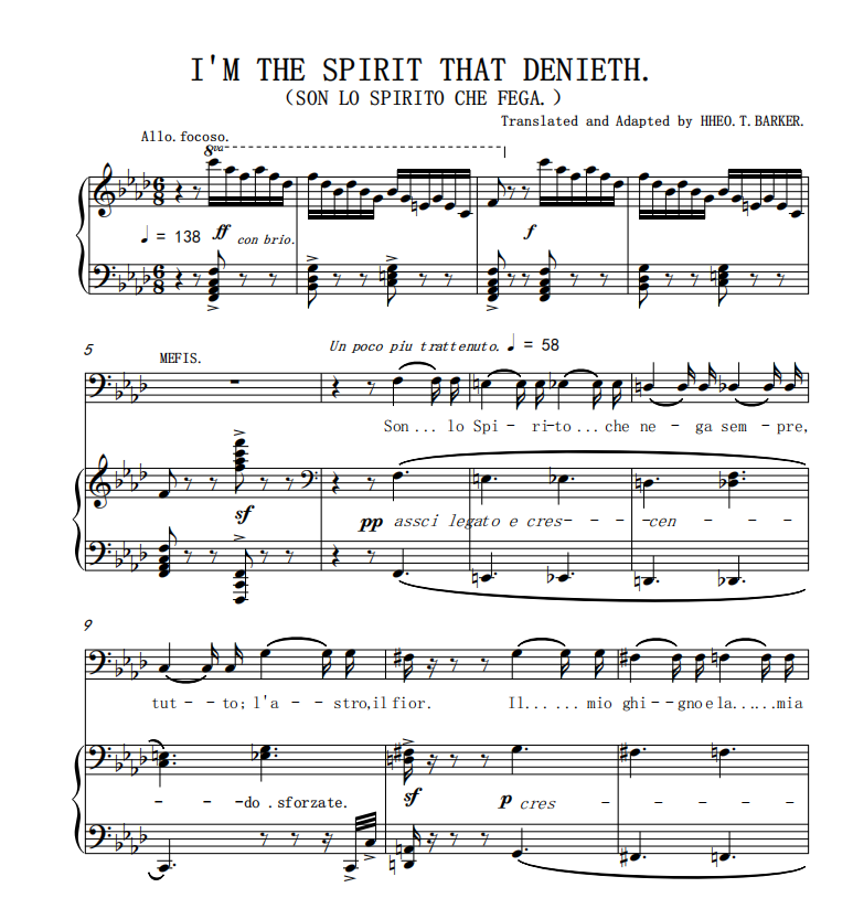 I'M THE SPIRIT THAT DENIETH-F bG Gb A B C D bE E Mobilization Direction