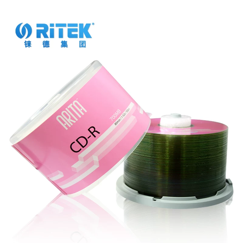 Пустой диск CD-R 52X, CD-R 52X, 50 штук музыкальных дисков для автомобиля