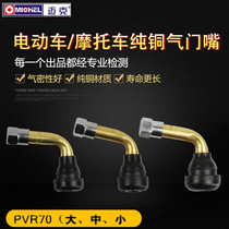 Mike Motorcycle Vacuum Tire Gas Door Mouth Electric Car Tire Steam Door Bend Mouth Scooter Cheer Gas Nozzle