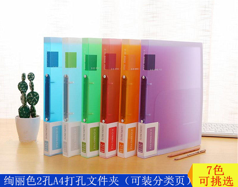 Quality loose-leaf folder transparent information protection clip A4 punching clip 2 holes Archives clip Two-hole music sheet containing clip