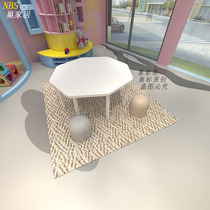 Nordic style kindergarten childrens table and stool set Early education training center table and chair combination toy table and stool customization
