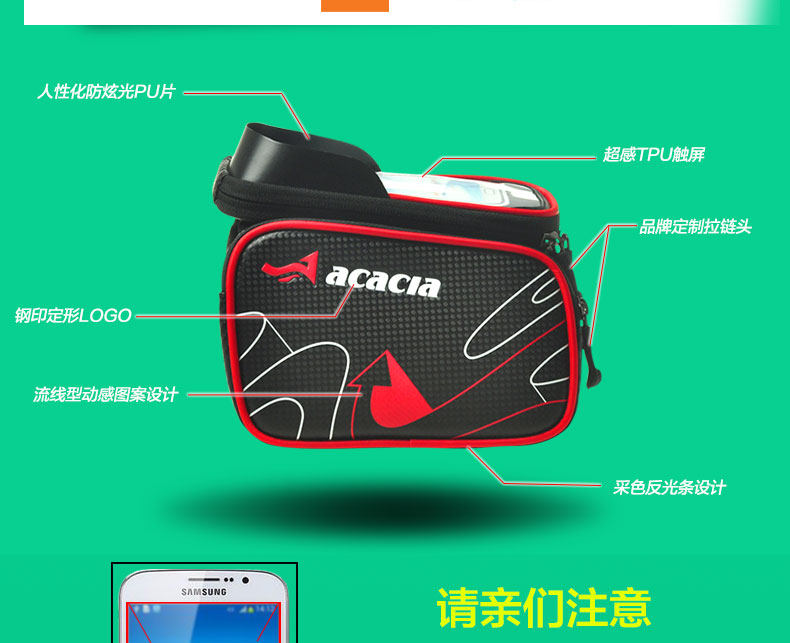 Sacoche pour vélo mixte ACACIA - Ref 2212454 Image 13