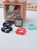 Применимо AppleWatch Candy Silicon Silicon Spatective Case S8 Цветовая рама очарование IWATCHS7/6/5/4/3/2/1/SE возрастное возраст кремниевой полая мягкая оболочка 41 мм/45 мм защитная крышка не повреждена.