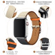 Suitable for Apple watch strap genuine leather applewatch9 strap S6 leather apple iwatch7/8 watch strap 3/4/SE5/6 sports trendy S7 wrist strap ultra