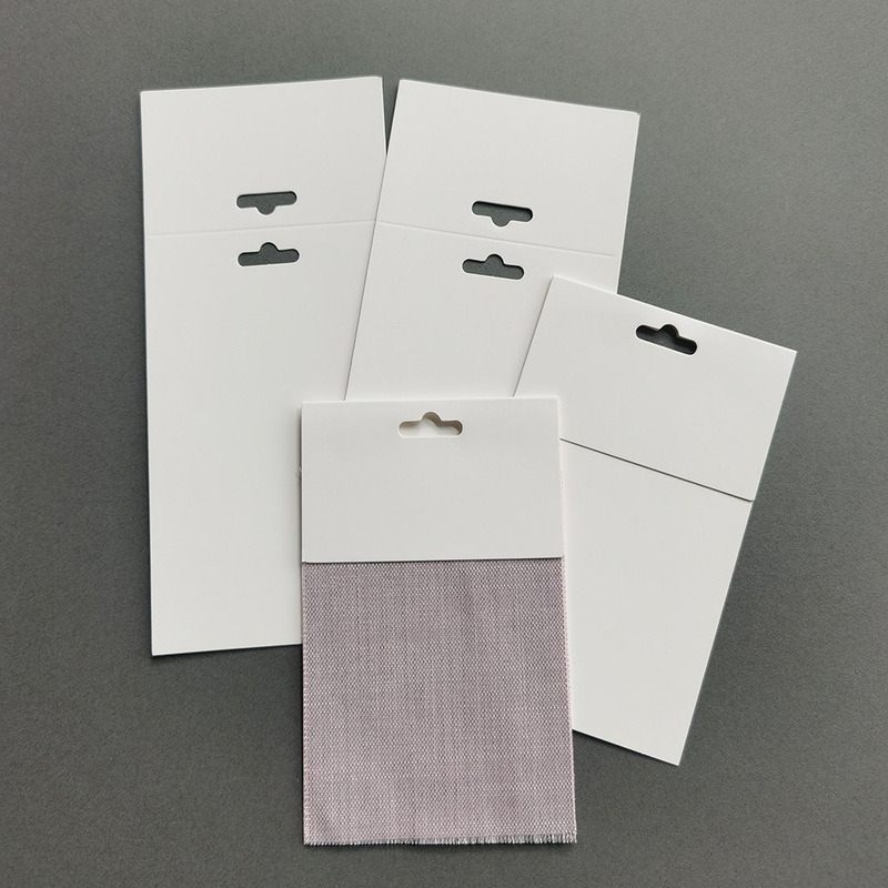 Spot Aircraft Hole Card Head Blank Paper Cartoon Folding Card Cloth Color Card Sample Display Card Jewelry Packaging Card