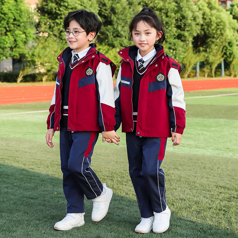 Three pieces of winter clothing for early childhood garden garden clothes for primary and secondary school uniform for grade clothing new