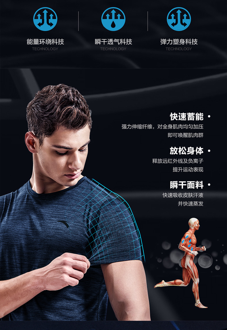 Anta thể thao phù hợp với mùa hè trang web chính thức của nam giới quần áo thể thao quần short nam mùa hè nhanh khô chạy bộ phòng tập thể dục hai mảnh - Thể thao sau bộ adidas nam thu đông