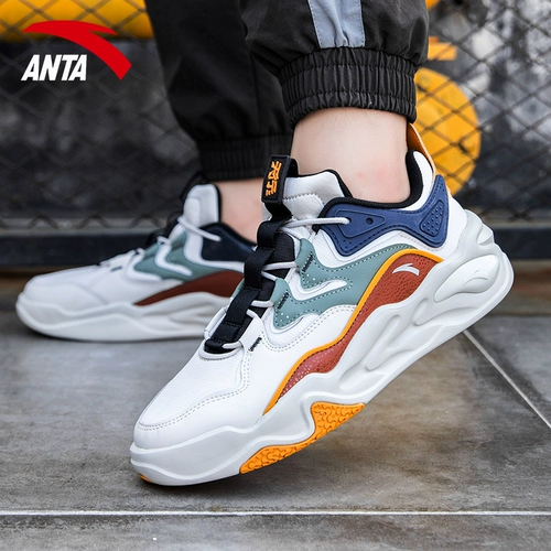 Мужская обувь ANTA, новинка 2025 года, осенне-зимняя мужская натуральная повседневная обувь, официальная флагманская спортивная обувь с толстой сеткой для мужчин