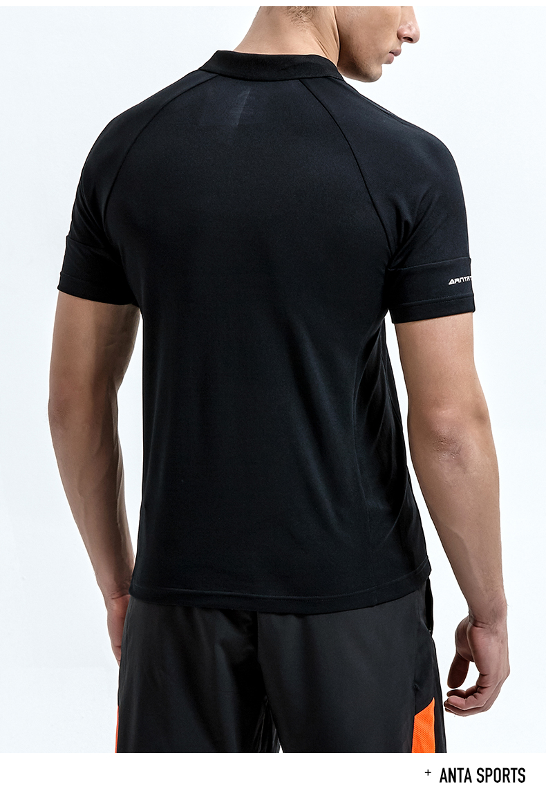 Trang web chính thức của Anta ngắn tay 2019 mùa hè mới thoáng khí và nhanh khô áo thun nửa tay áo sơ mi POLO thể thao nam tính từ bi - Áo phông thể thao áo tanktop