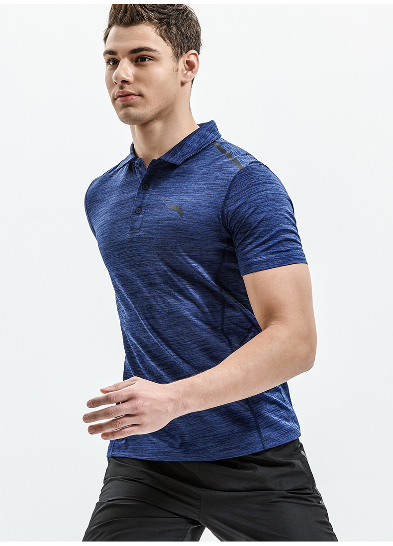 Áo thun nam tay ngắn Anta áo sơ mi nam tay nửa mùa đông thoáng khí và nhanh chóng làm khô áo sơ mi POLO thể thao thường xuyên chạy bộ thể thao polo áo